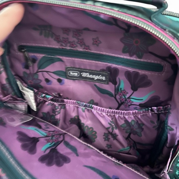 Lug Wrangler Multicolor Floral Crossbody Bag - Picture 2 of 3